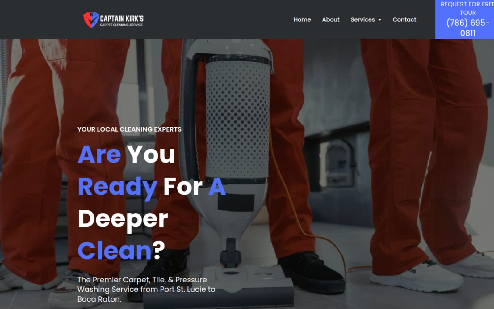 Captain Kirk's Carpets website