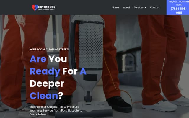 Captain Kirk's Carpets website